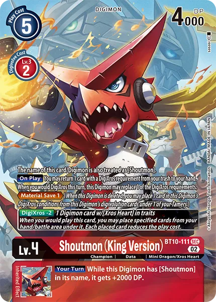Shoutmon (King Version) &mdash; Digimon Card Game card