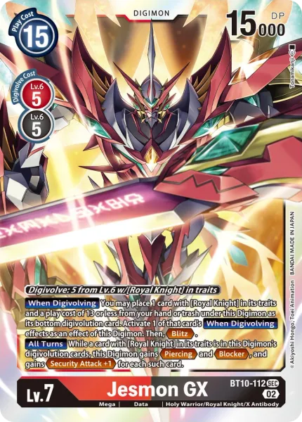 Jesmon GX &mdash; Digimon Card Game card