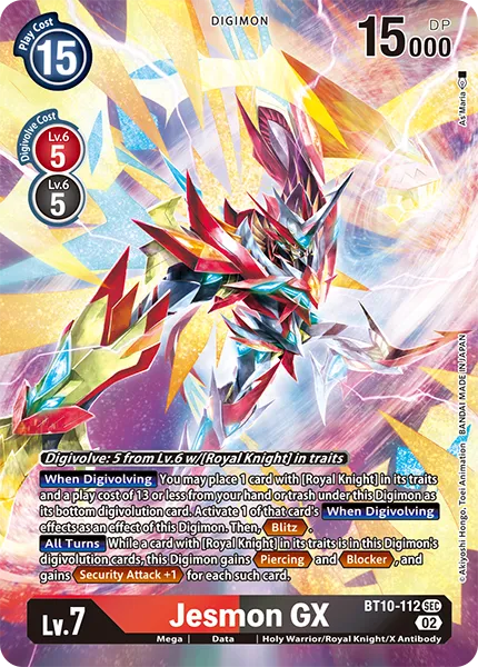 Jesmon GX &mdash; Digimon Card Game card