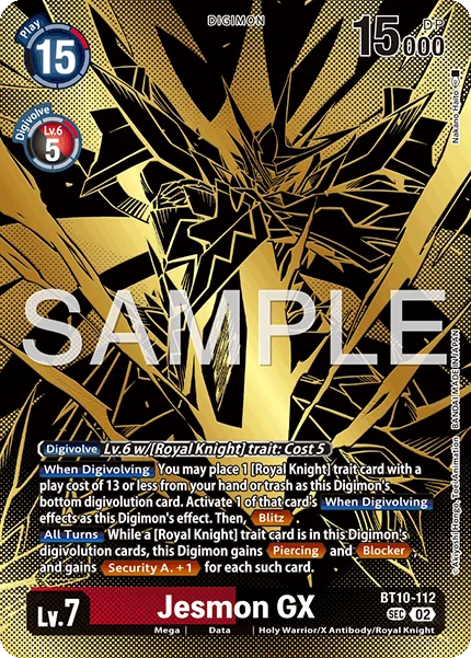 Jesmon GX &mdash; Digimon Card Game card