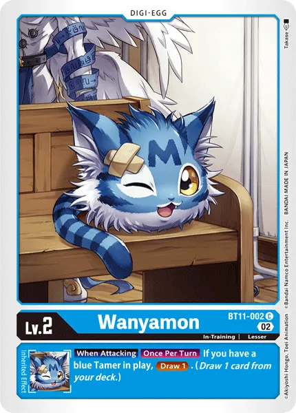 Wanyamon &mdash; Digimon Card Game card