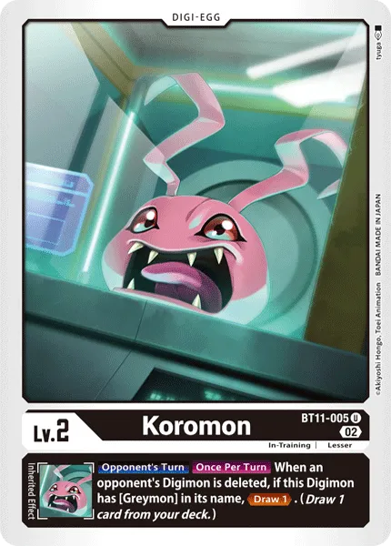 Koromon &mdash; Digimon Card Game card