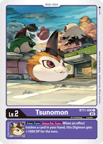 Tsunomon &mdash; Digimon Card Game card