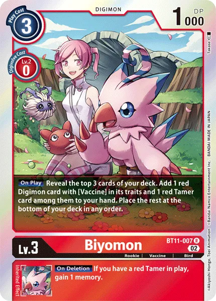 Biyomon &mdash; Digimon Card Game card