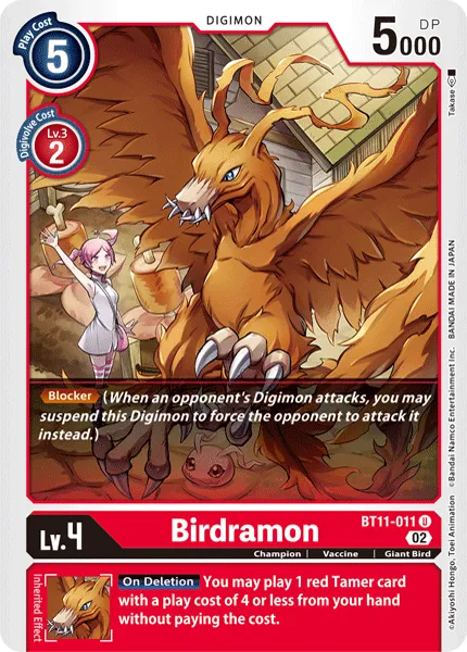 Birdramon &mdash; Digimon Card Game card