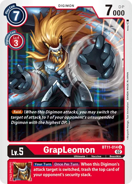 GrapLeomon &mdash; Digimon Card Game card