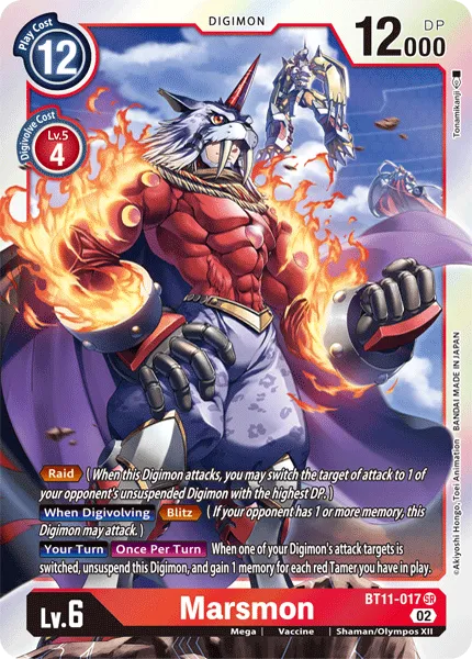 Marsmon &mdash; Digimon Card Game card