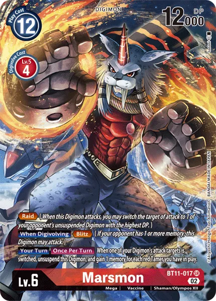 Marsmon &mdash; Digimon Card Game card