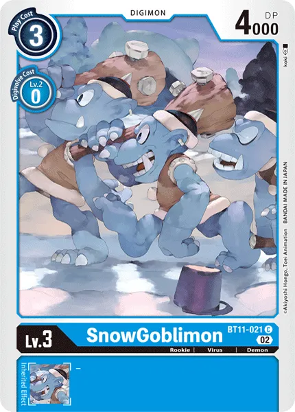 SnowGoblimon &mdash; Digimon Card Game card