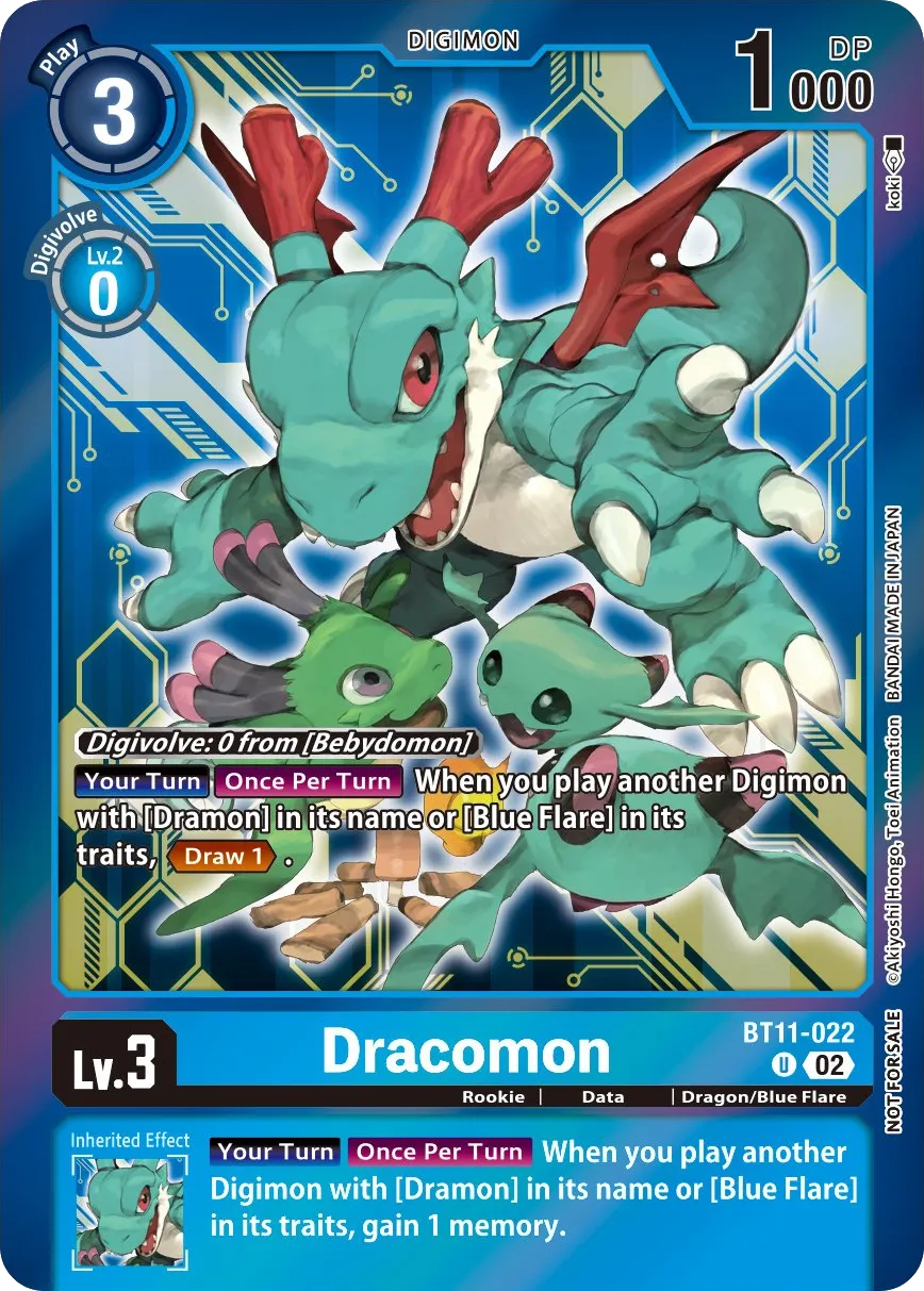 Dracomon &mdash; Digimon Card Game card