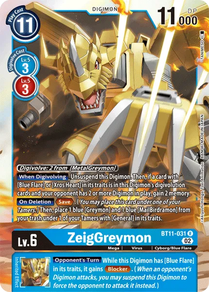 ZeigGreymon &mdash; Digimon Card Game card