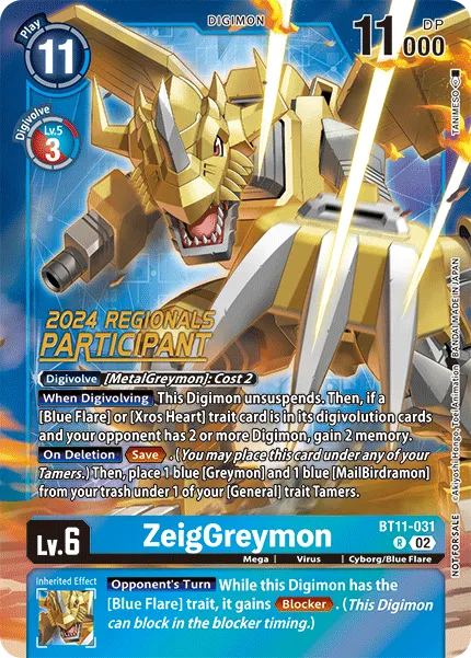 ZeigGreymon &mdash; Digimon Card Game card