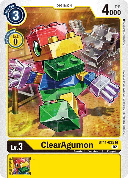 ClearAgumon &mdash; Digimon Card Game card