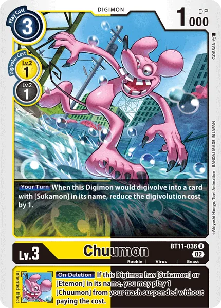 Chuumon &mdash; Digimon Card Game card