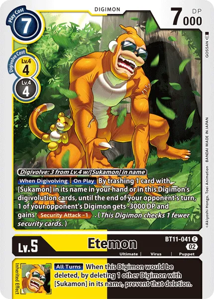 Etemon &mdash; Digimon Card Game card
