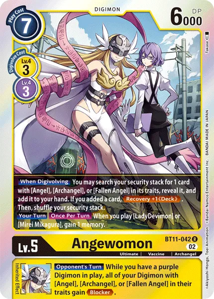 Angewomon &mdash; Digimon Card Game card