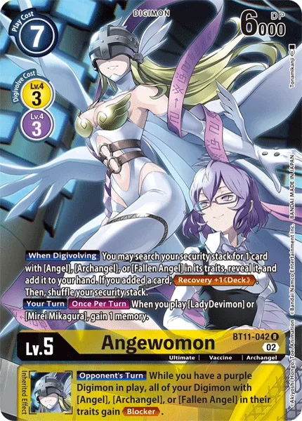 Angewomon &mdash; Digimon Card Game card
