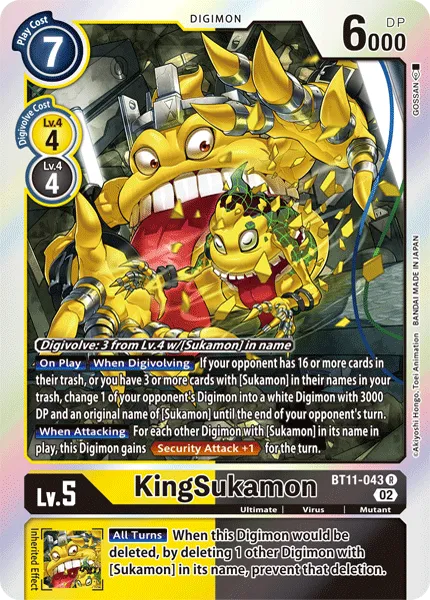 KingSukamon &mdash; Digimon Card Game card