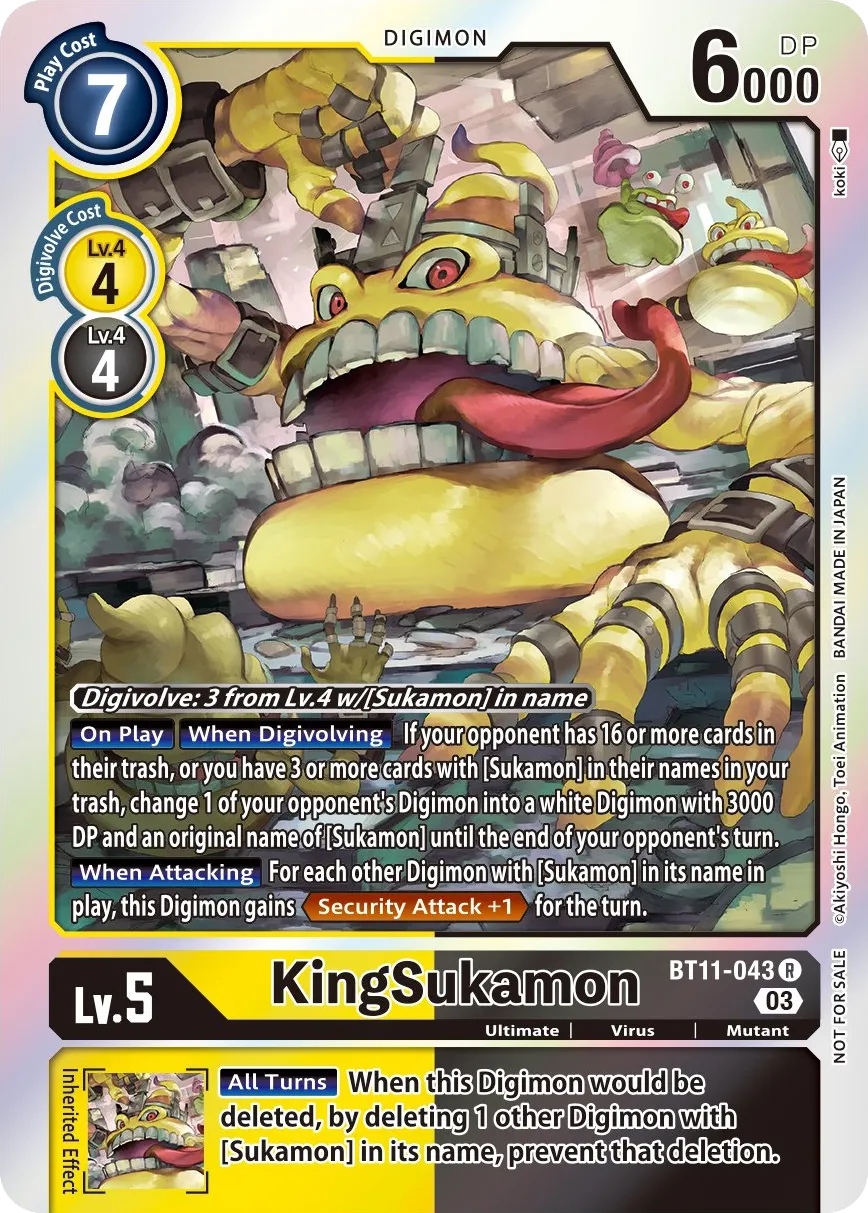 KingSukamon &mdash; Digimon Card Game card