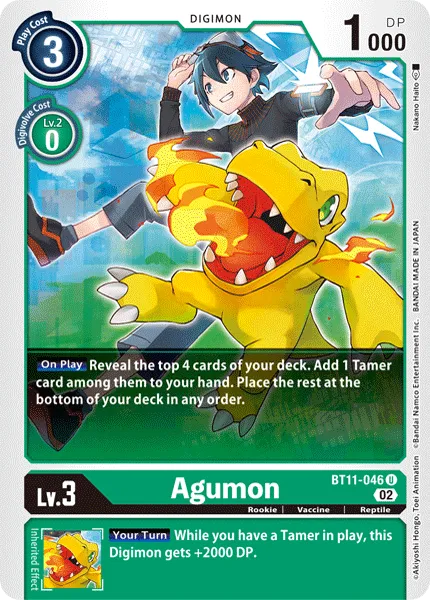 Agumon &mdash; Digimon Card Game card