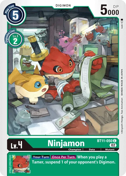 Ninjamon &mdash; Digimon Card Game card