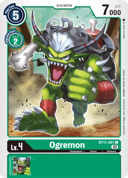 Ogremon &mdash; Digimon Card Game card