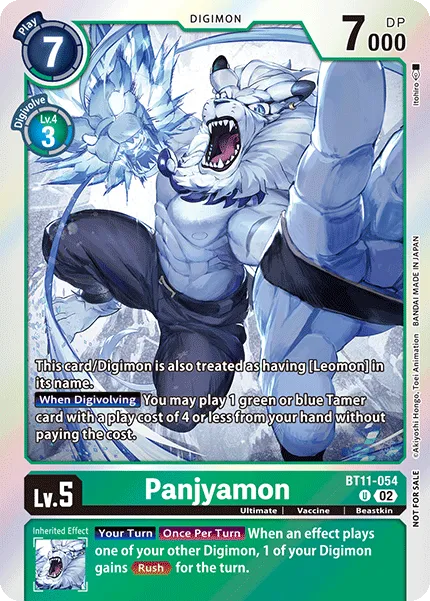Panjyamon &mdash; Digimon Card Game card