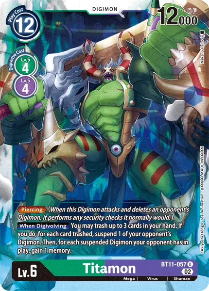 Titamon &mdash; Digimon Card Game card
