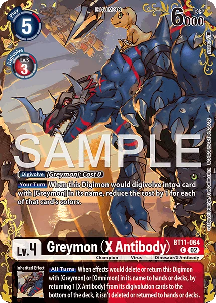 Greymon (X Antibody) &mdash; Digimon Card Game card