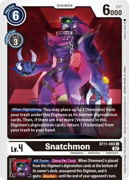 Snatchmon &mdash; Digimon Card Game card