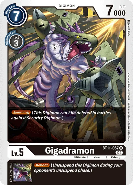 Gigadramon &mdash; Digimon Card Game card