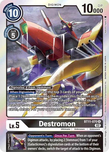 Destromon &mdash; Digimon Card Game card