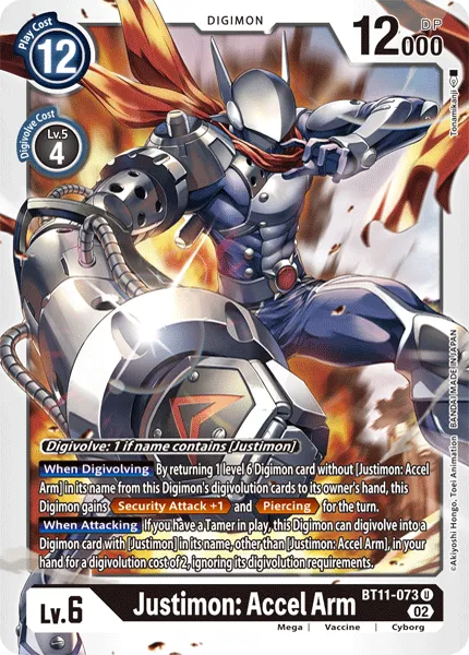 Justimon: Accel Arm &mdash; Digimon Card Game card