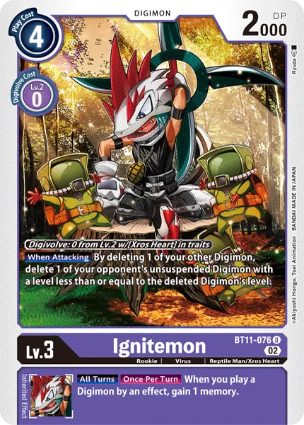 Ignitemon &mdash; Digimon Card Game card