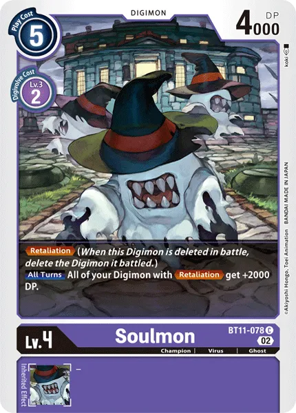 Soulmon &mdash; Digimon Card Game card