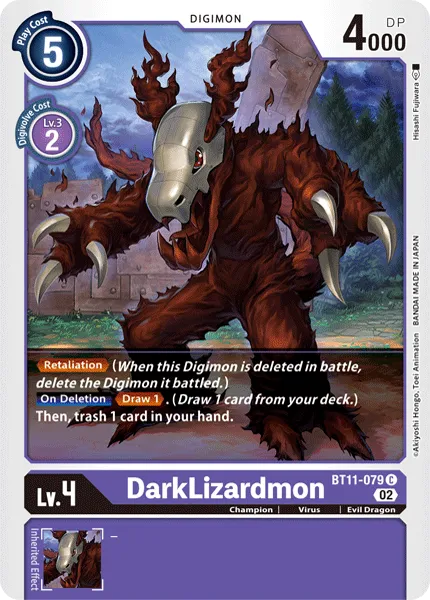 DarkLizardmon &mdash; Digimon Card Game card