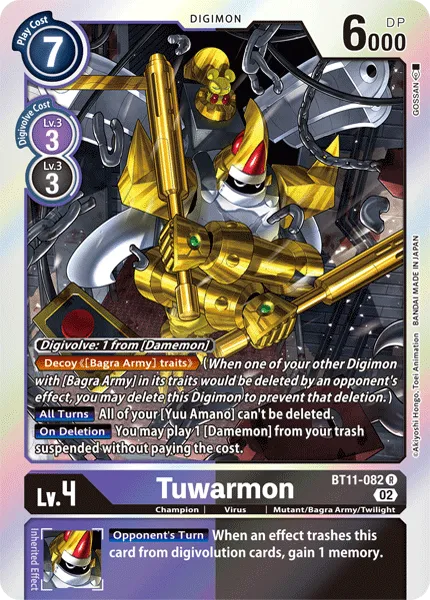 Tuwarmon &mdash; Digimon Card Game card