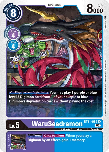WaruSeadramon &mdash; Digimon Card Game card