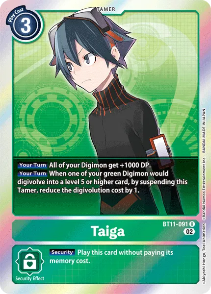 Taiga &mdash; Digimon Card Game card