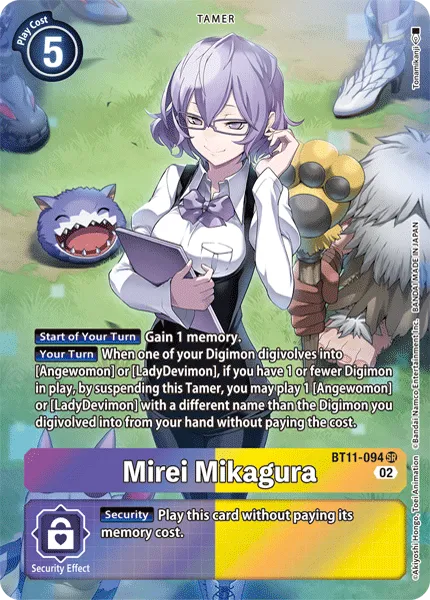 Mirei Mikagura &mdash; Digimon Card Game card