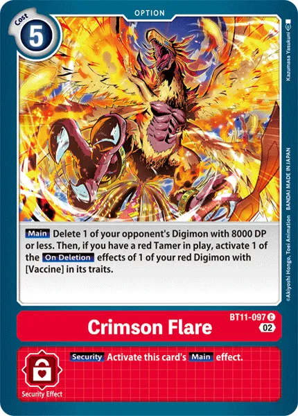 Crimson Flare &mdash; Digimon Card Game card