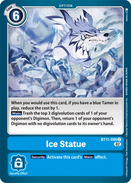 Ice Statue &mdash; Digimon Card Game card
