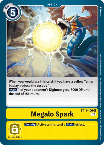 Megalo Spark &mdash; Digimon Card Game card