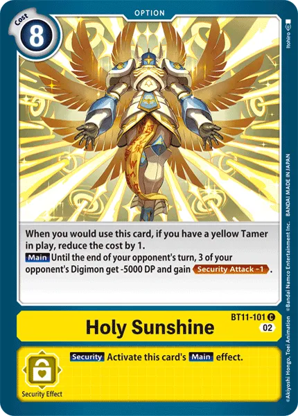 Holy Sunshine &mdash; Digimon Card Game card