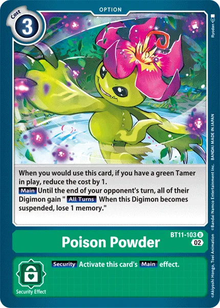 Poison Powder &mdash; Digimon Card Game card
