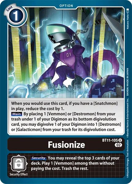 Fusionize &mdash; Digimon Card Game card