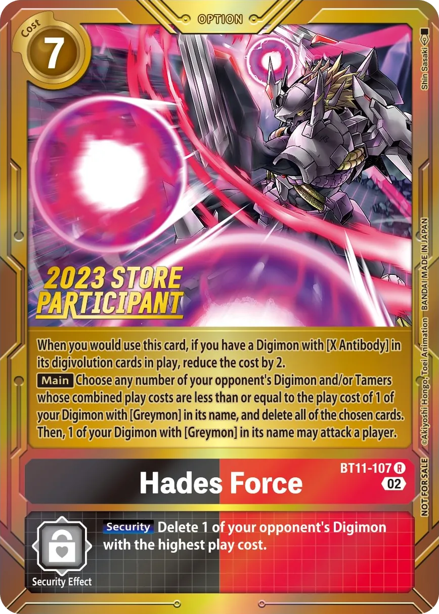 Hades Force &mdash; Digimon Card Game card
