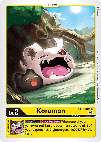 Koromon &mdash; Digimon Card Game card