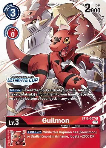 Guilmon &mdash; Digimon Card Game card