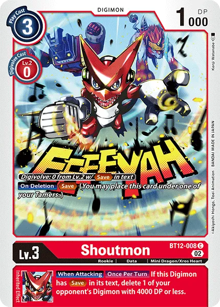 Shoutmon &mdash; Digimon Card Game card